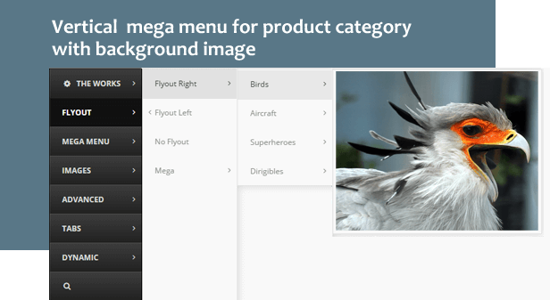 woocommerce vertical mega menu