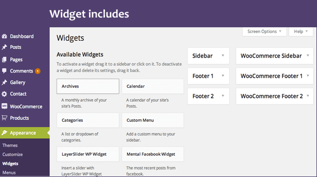 woocommerce widget