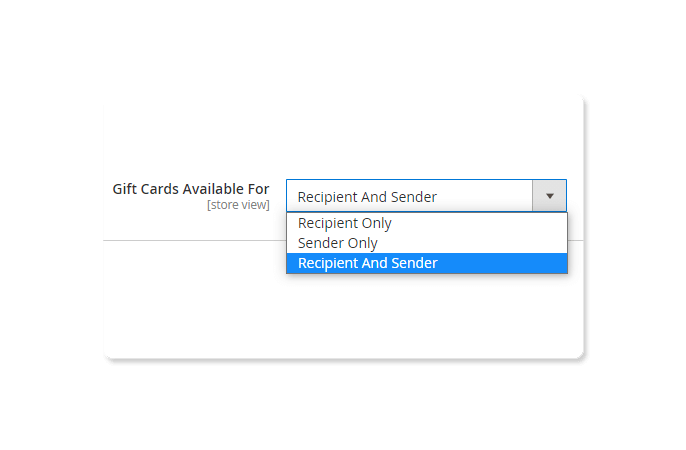 magento 2 gift card plus availability options