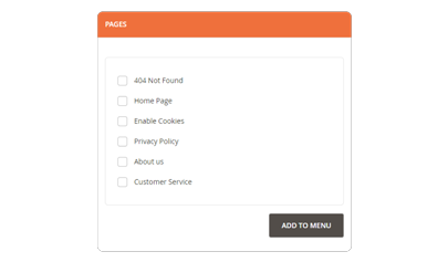 Magento 2 Mega Menu add page to menu