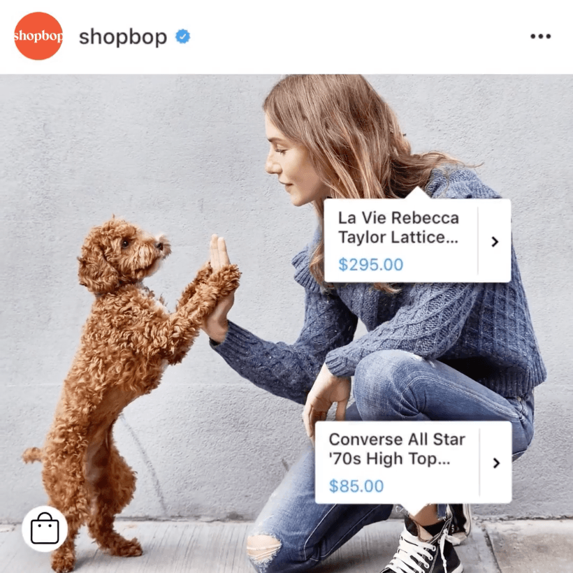 shoppable post instagram