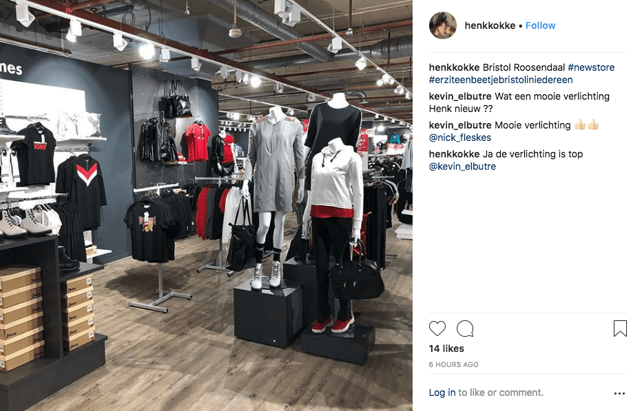 online-to-offline conversion: instagram post