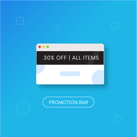 Magento 2 Promo Bar: Magenest extension