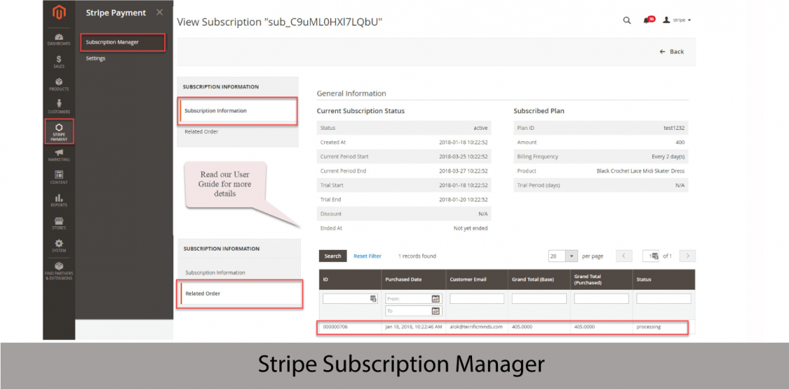 Stripe Subscription Manager