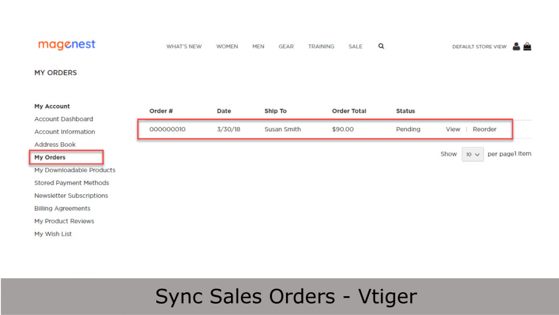 Synchronize Sales Orders from Magento 2 to Vtiger
