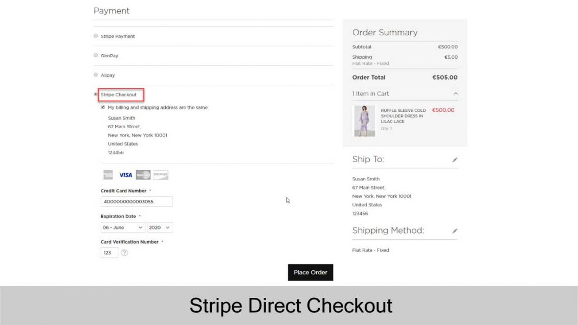 Magento 2 Stripe Payment Extension Direct Checkout
