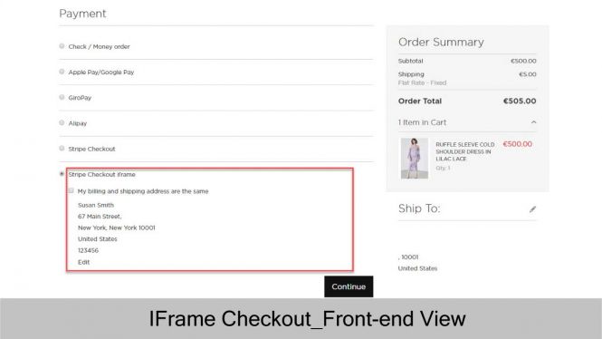 Magento 2 Stripe Payment Extension Checkout with Stripe IFrame