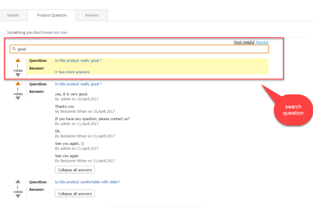 magenest magento 2 search for product question