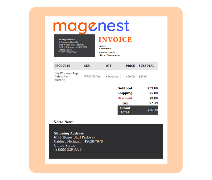 Magento 2 PDF Invoice Extension