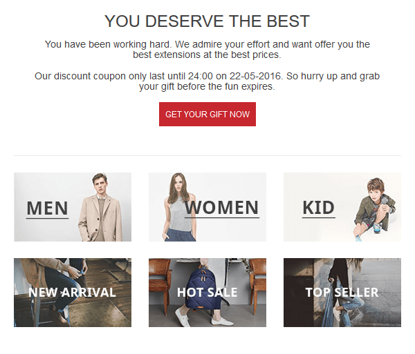 magento 2 fashion email template 4
