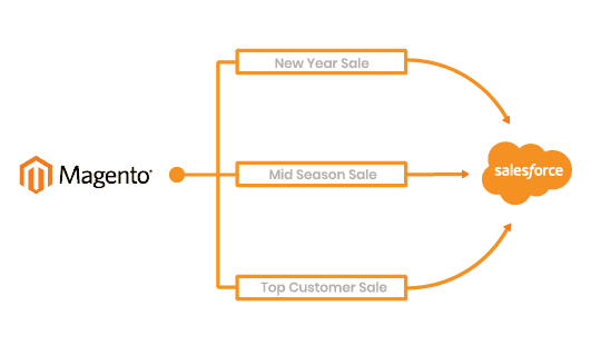 Magento 2 Salesforce Integration sync promotion campaign