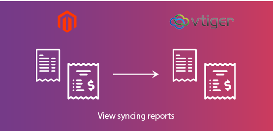 Magento 2 Vtiger CRM Extension view sync reports