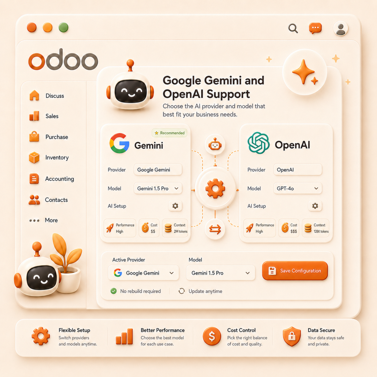 Google Gemini and OpenAI support