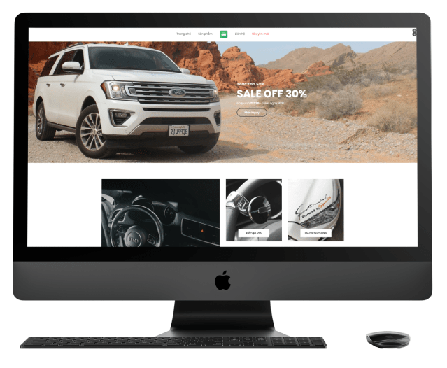 Website homepage Hicar.vn