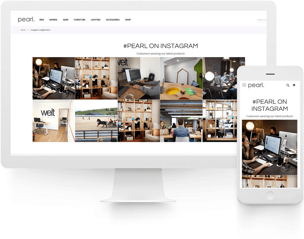 Instagram Feed Widget by WeltPixel