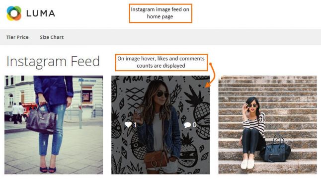 Magento 2 Instgram Widget extension: Magecomp