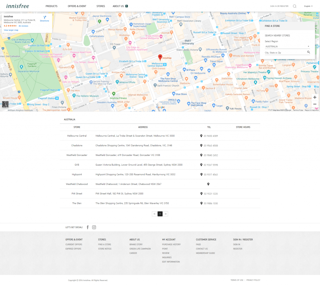 Store Locator, Store Locations