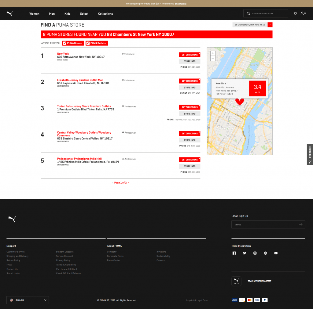 Best Store Locator Page Examples: Sell 