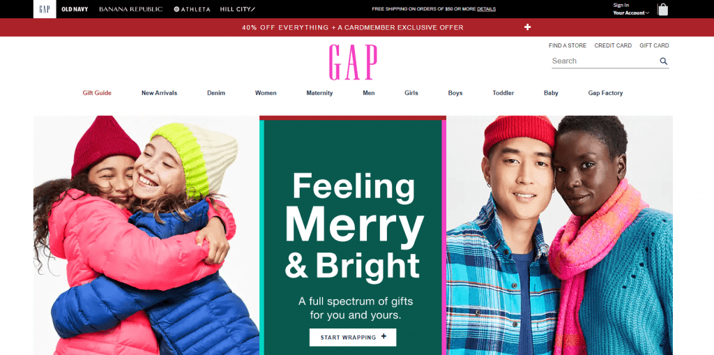 multi-brand retail: gap