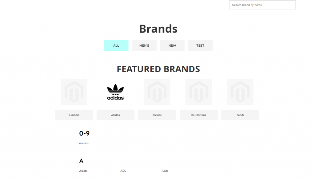 multi-brand retail: shop by brand