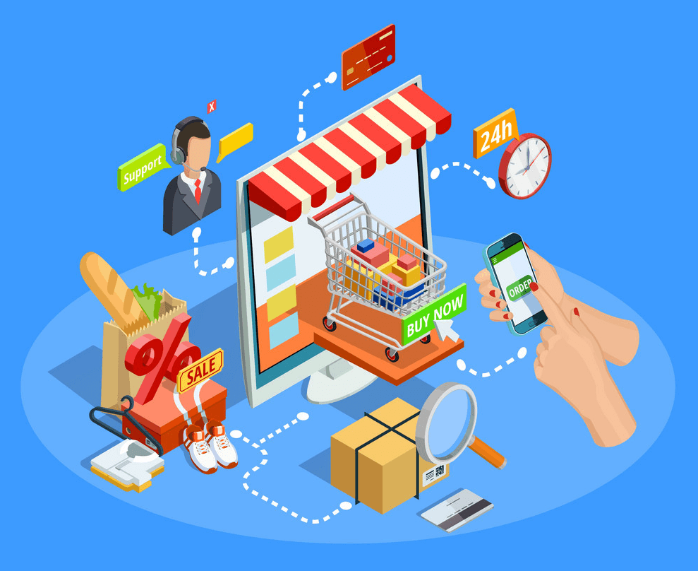 store within a store: support eCommerce