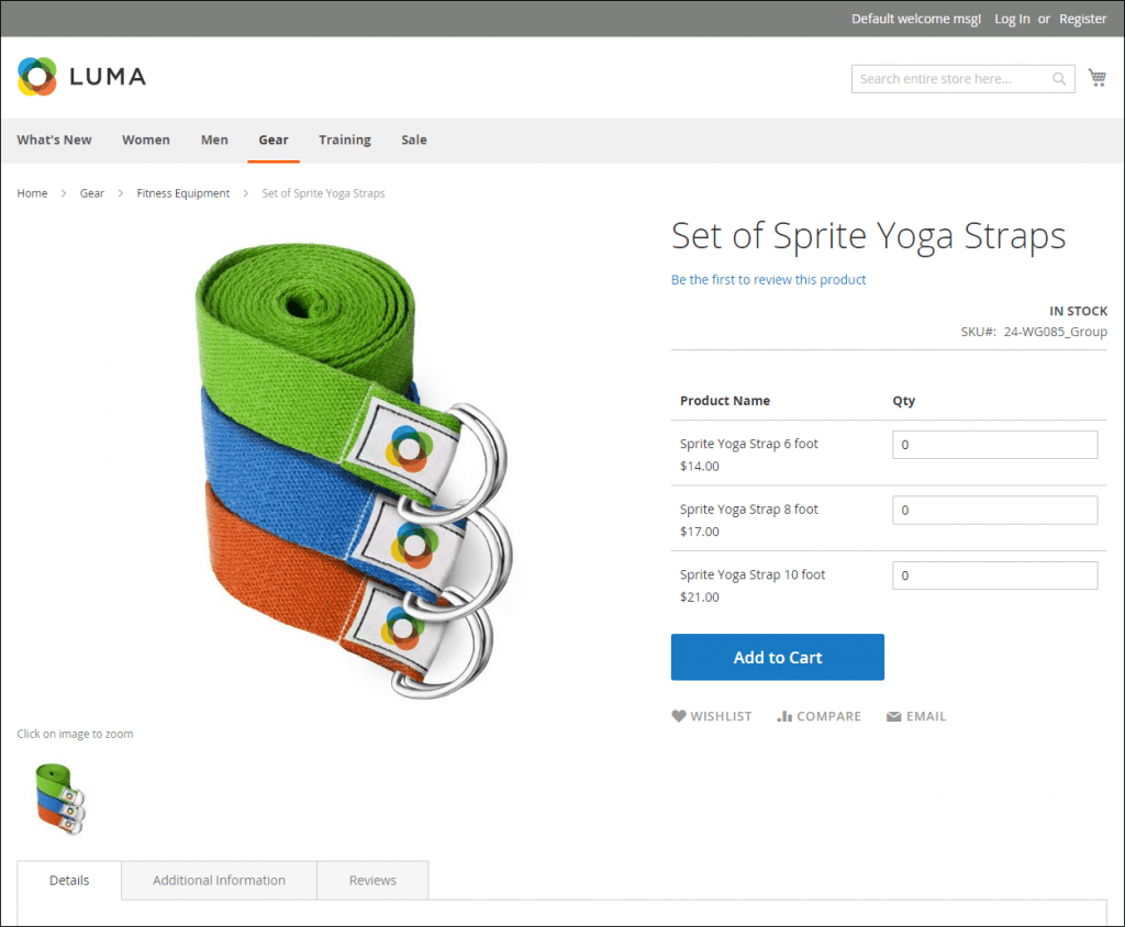 Magento 2 product image: example