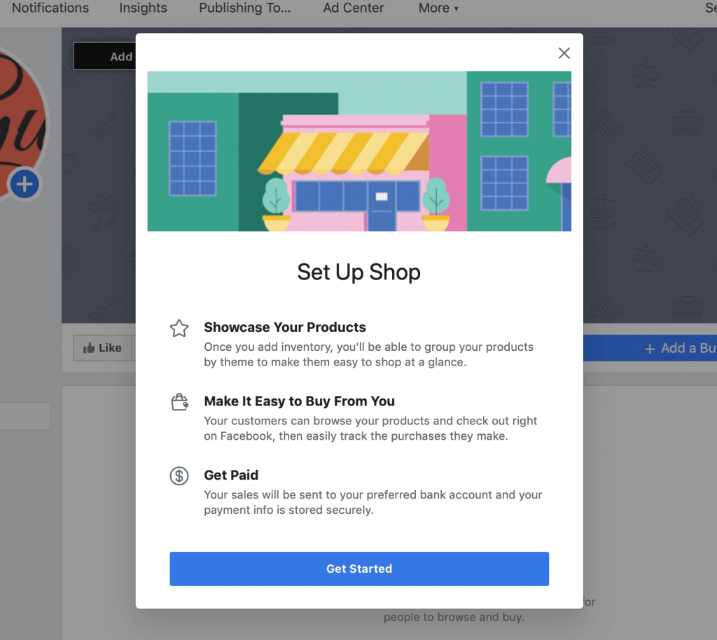 set up facebook shops