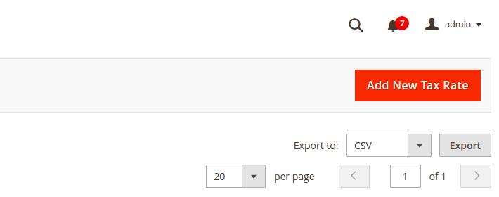 Add new tax rates in magento 2