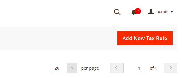 Add new tax rules Magento 2
