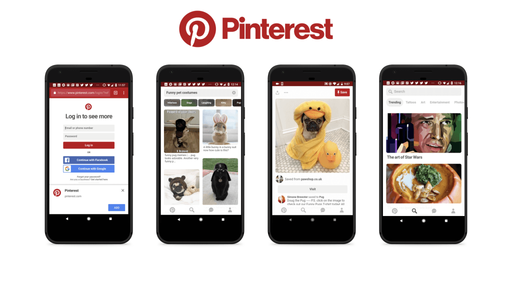 PWA vs Native App: Pinterest progressive web app