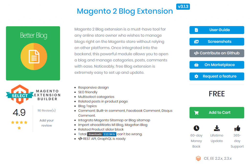 Magento 2 Blog extension: Mageplaza