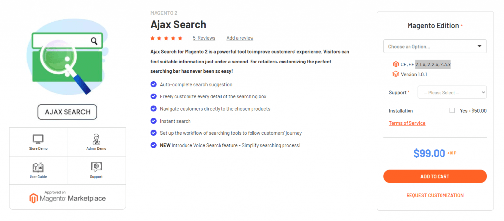 Magenest Ajax search