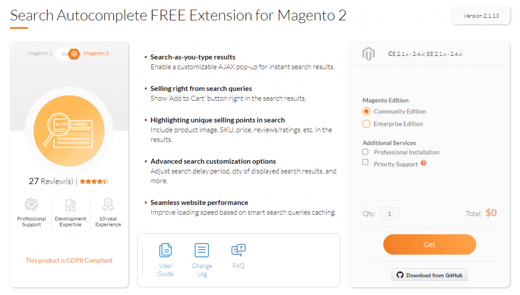 magento 2 search extension: mageworx