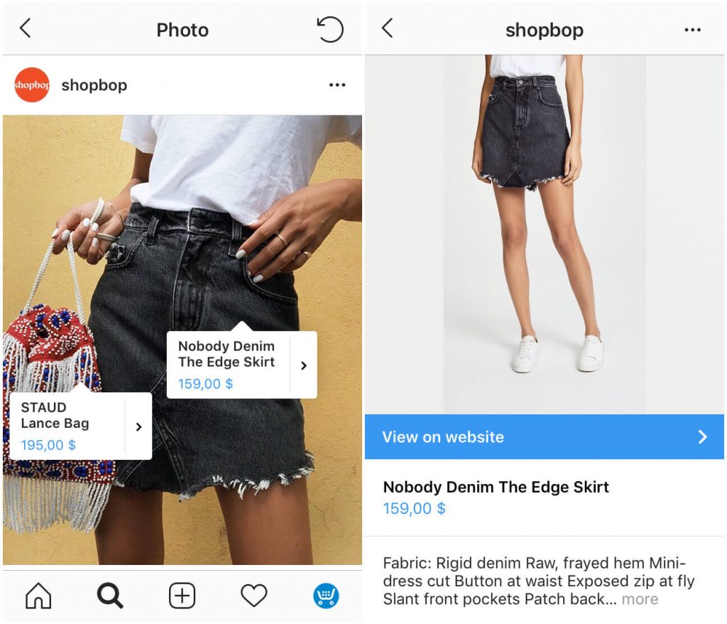 shoppable instagram feed: control number of tags