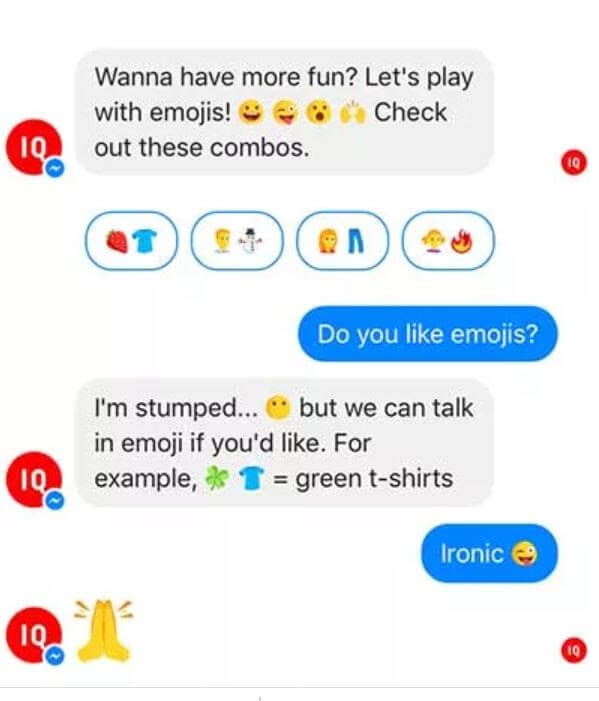 Facebook chatbot examples: Uniqlo 1