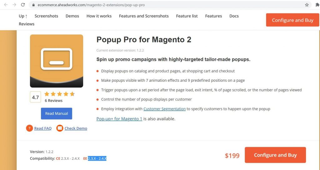 The best Magento 2 popup: Aheadworks popup