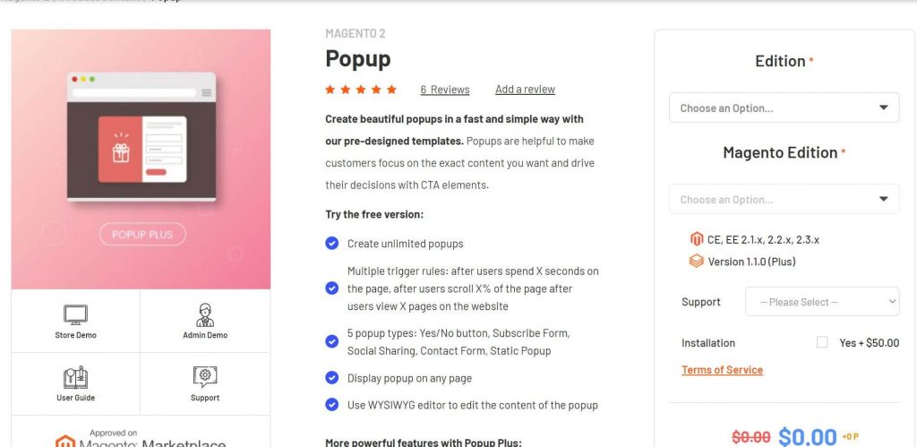 Magento 2 popup CTA: Magenest popup