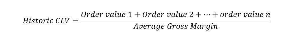 Customer lifetime value: calculation