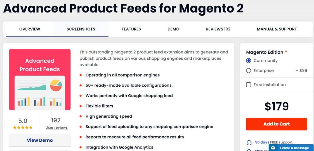 Magento 2 Google Shopping Feed: Mirasvit