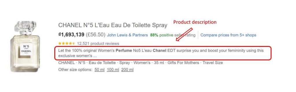 How to optimize Google Shopping feed? Product description