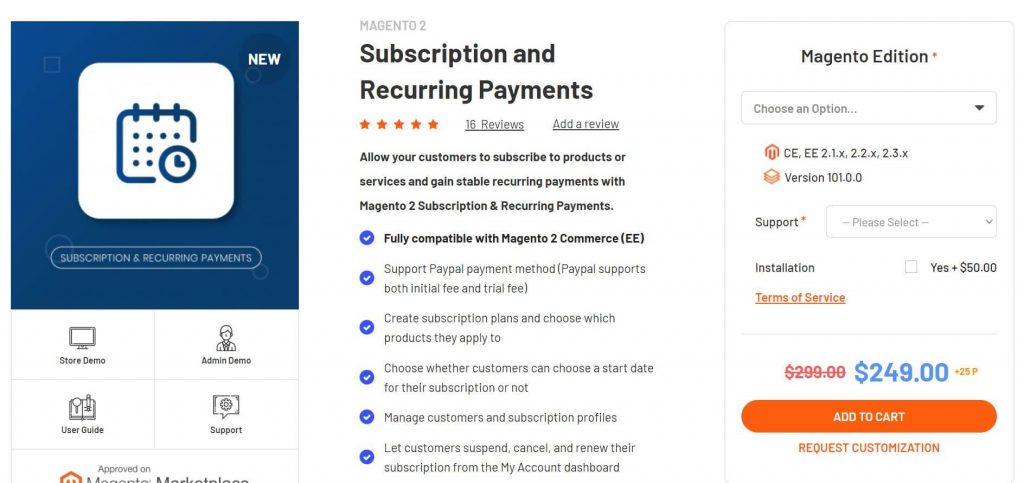 Best Magento subscription extensions: Magenest