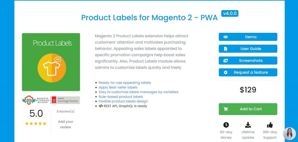 Magento 2 Product Label: Mageplaza