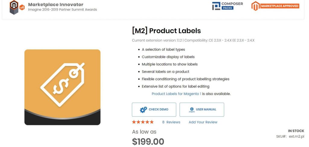 Magento 2 Product Label: Aheadworks