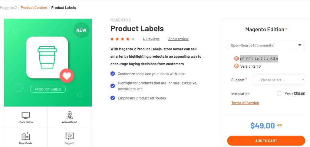 Magento 2 Product Label: Magenest