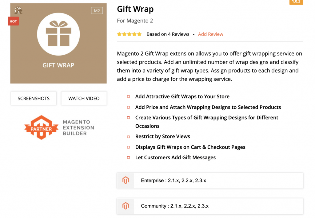 Magento 2 gift wrap: Fmeextensions