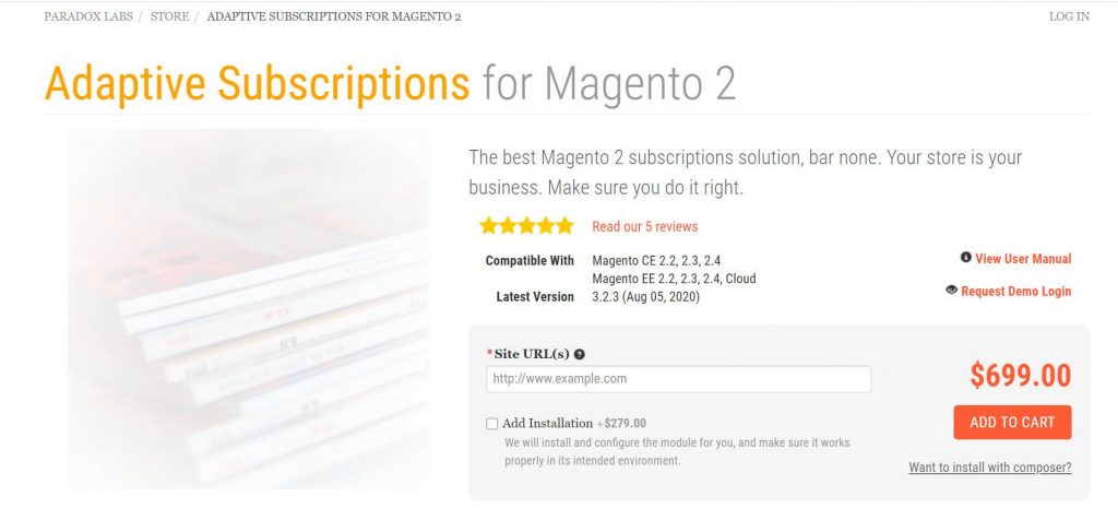 Best Magento subscription extensions: Paradoxlabs