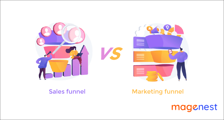 Sales funnel vs Marketing funnel: What's the difference?