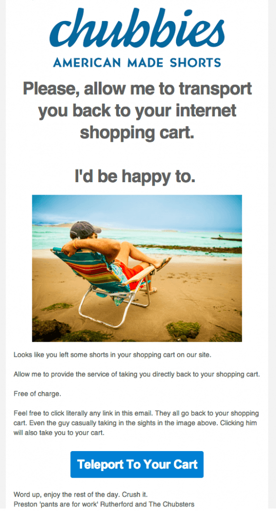 Humorous elements triggers people to buy