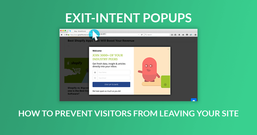 6 Best Exit Intent Popup Examples to Boost Conversion Rate