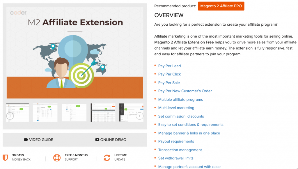 Magento 2 Affiliate extensions by M2